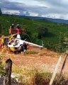 Helicóptero cai em Nova Resende, no Sul de Minas
