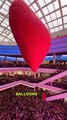 10 million balloons released at once in a mall - 😲🎈#shorts