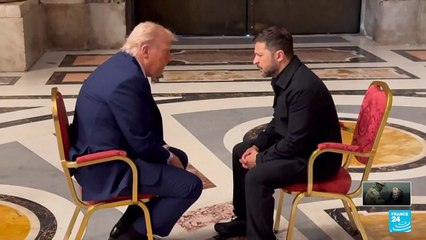 Primer intercambio "constructivo": Zelenski se reunió con Trump en el Vaticano