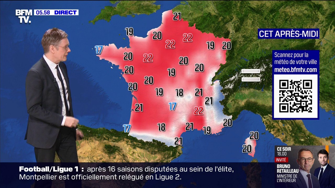 Un dimanche ensoleillé sur la moitié nord du pays avec des températures au-dessus des normales de saison