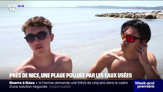Eaux polluées: baignade interdite sur cette plage de la Côte-d'Azur