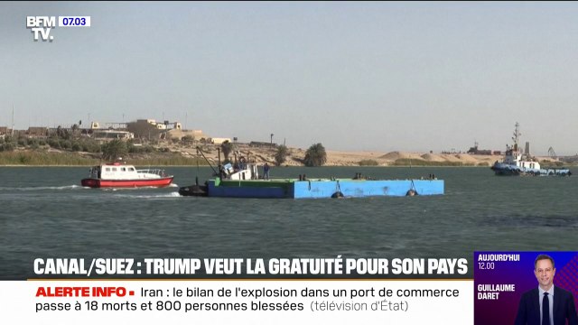 Donald Trump exige la gratuité du canal de Panama et du canal de Suez pour les bateaux américains
