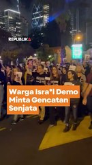 Warga Isrel Demo Minta Gencatan Senjata