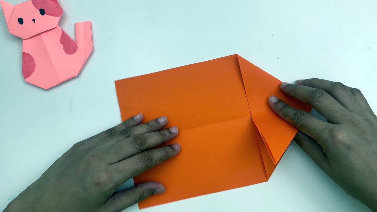 How To Make Easy Paper Cat For Kids / Nursery Craft Ideas / Paper Craft Easy / KIDS crafts