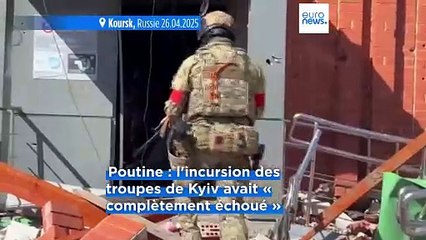 Kyiv dément avoir complètement abandonné la région russe de Koursk