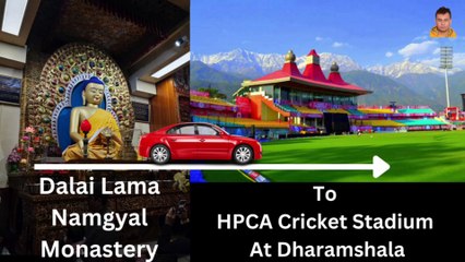 Dalai Lama Namgyal Monastery To HPCA Cricket Stadium At Dharamshala DailyMotion