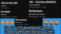 5 misleading and jerk content creators Minecraft who will ruin your life