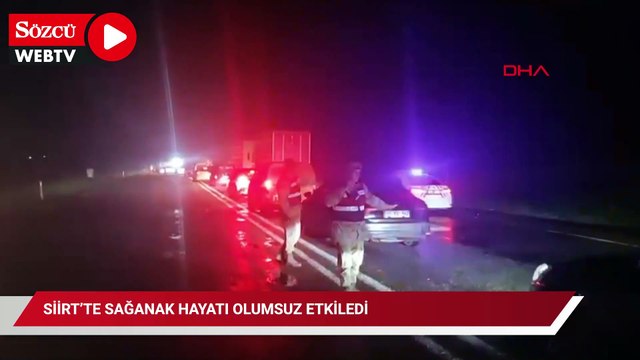 Siirt'i sağanak vurdu: Hayat durdu