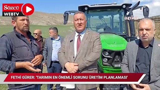 Fethi Gürer: 'Ülkemizde tarımın en önemli sorunlarından biri de üretim planlaması'