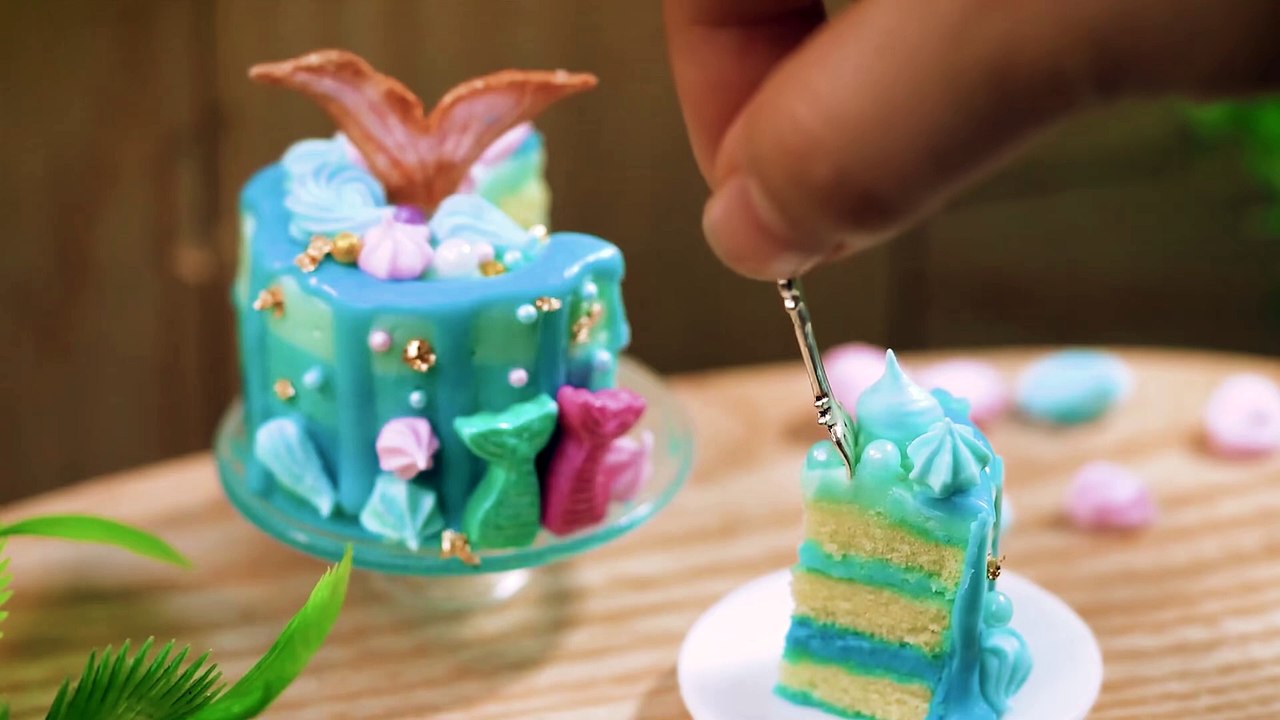 Blue Mermaid Princess Cake [Mini Kitchen]