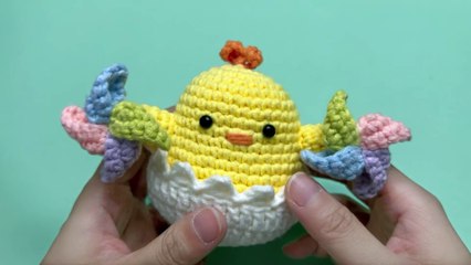 Crochet Chick Tutorial: 8. How to crochet the cockscomb?
