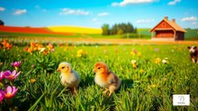 “Chicks’ First Adventure Lost at the Neighbor’s Farm! 🐣 A Farm Story for Kids”