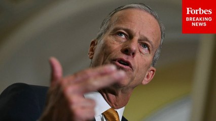 John Thune Asked For Take On Tariff Costs In Item Prices After Trump-Amazon Battle