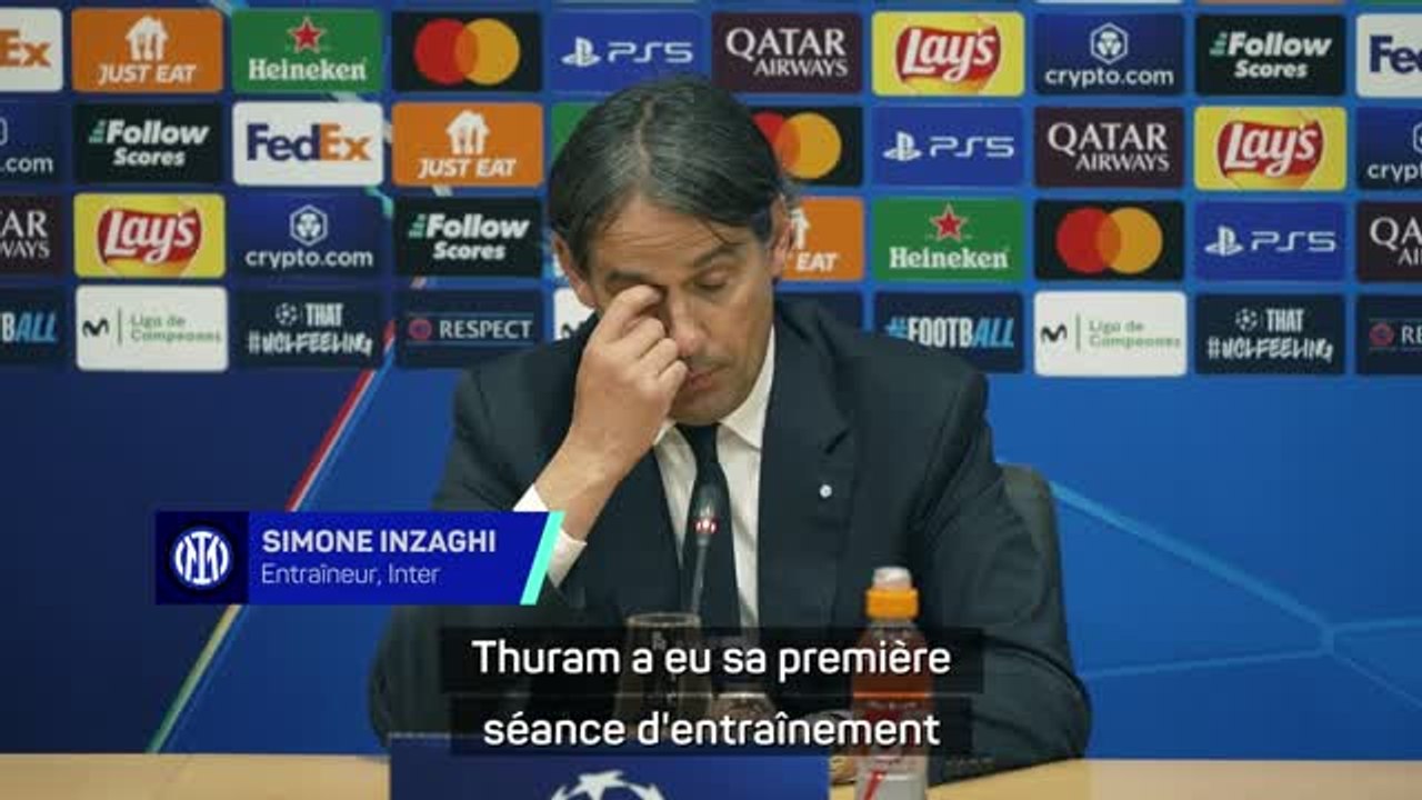 Inter - Inzaghi : “On verra comment se sent Thuram et qui jouera aux côtés de Lautaro”