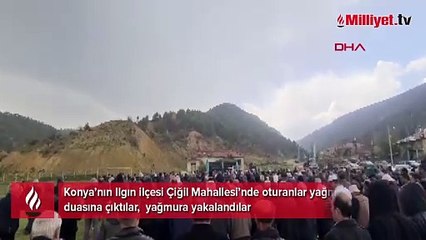 Yağmur duasına çıktılar yağmura yakalandılar