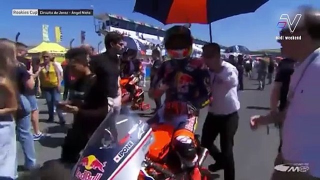 Hakim Danish tampat podium ke-2 perlumbaan 1 dan 2 pusingan pertama MotoGP Rookies Cup 2025 di Litar Jerez