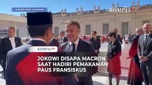 Jokowi Disapa Macron Saat Hadiri Pemakaman Paus Fransiskus