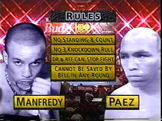 Angel Manfredy vs Jorge Paez - HBO BAD 8-2-97