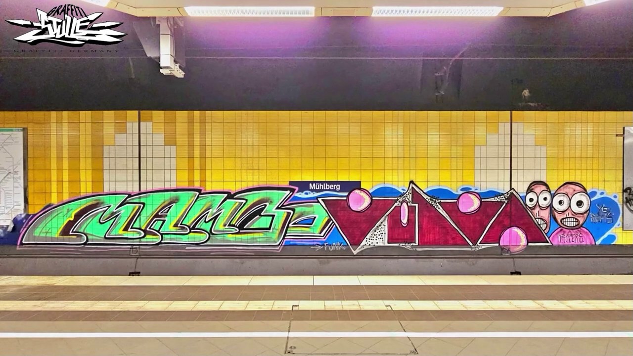 Graffiti Line // FRANKFURT AM MAIN S-Bhf. Mühlberg (((Legendär Graffiti 2025 Video )