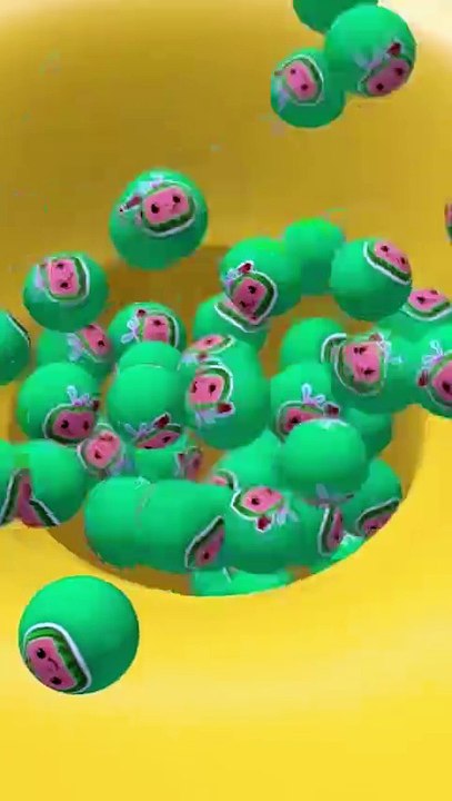 Cocomelon Ball Drop #satisfying #loop #oddlysatisfying #3dloop #maya #animation #asmr #shorts #viral