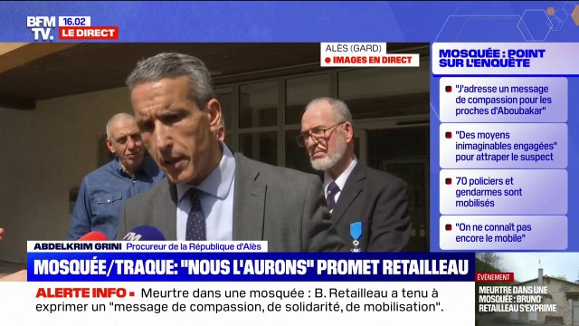 Meurtre dans une mosquée du Gard: la piste d'un acte à caractère anti-musulman privilégiée mais ce n'est pas la seule , détaille le procureur d'Alès