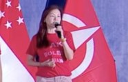 GE2025: SDP emcee puts party shirt not washed since 2008 up for bids