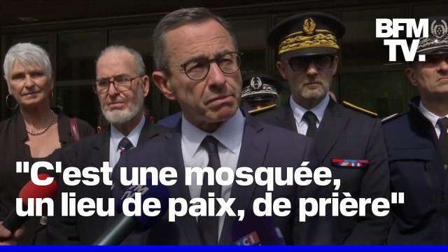 Bruno Retailleau était à Alès pour prendre la parole après le meurtre dans une mosquée dans le Gard