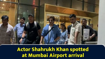 Actor Shahrukh Khan spotted at Mumbai Airport arrival