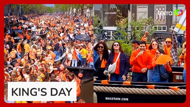 ‘Carnaval’ Holandês lota Amsterdã com roda de samba em dia do aniversário do rei