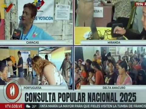 Caraqueños ejercen su derecho al sufragio en la 2da Consulta Popular en la pqa. La Pastora