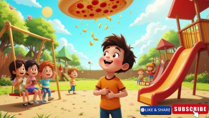 "Urtay Huay Pizza Ki Kahani 🍕 | Funny Kids Story in Urdu | Magic Pizza Adventure"