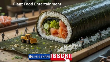 "MEXICAN SUSHI FACTORY! 😱 Japanese + Mexican Giant Food Mashup | Kids Cartoon | PK Kids"