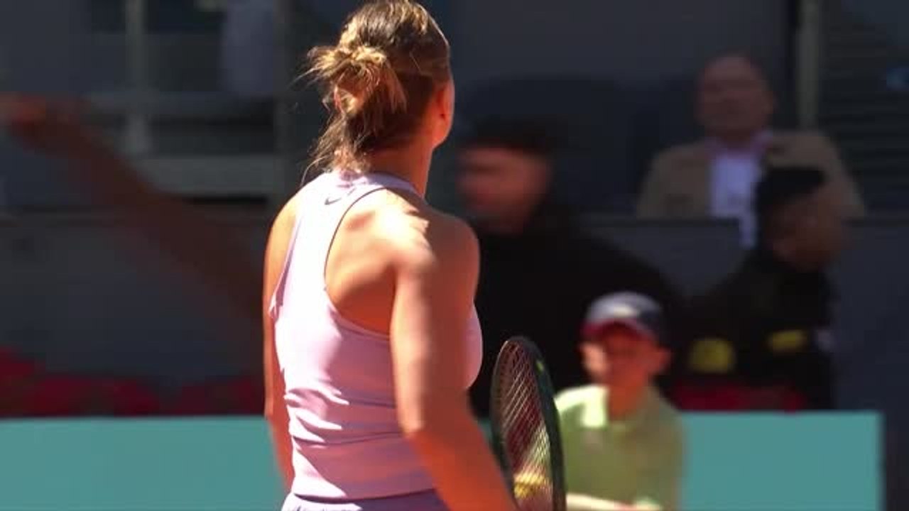 Madrid - Sabalenka, jolie remontada
