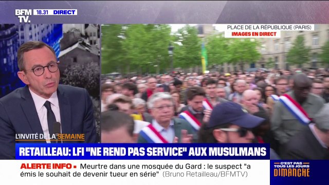 Marche contre l'islamophobie: pour Bruno Retailleau, Jean-Luc Mélenchon fait du communautarisme