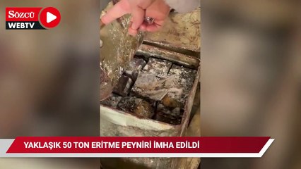 50 ton eritme peynirini imha edildi