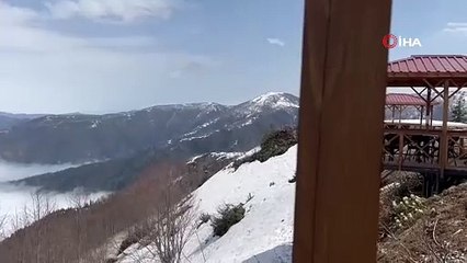 Sis denizi hayran bıraktı