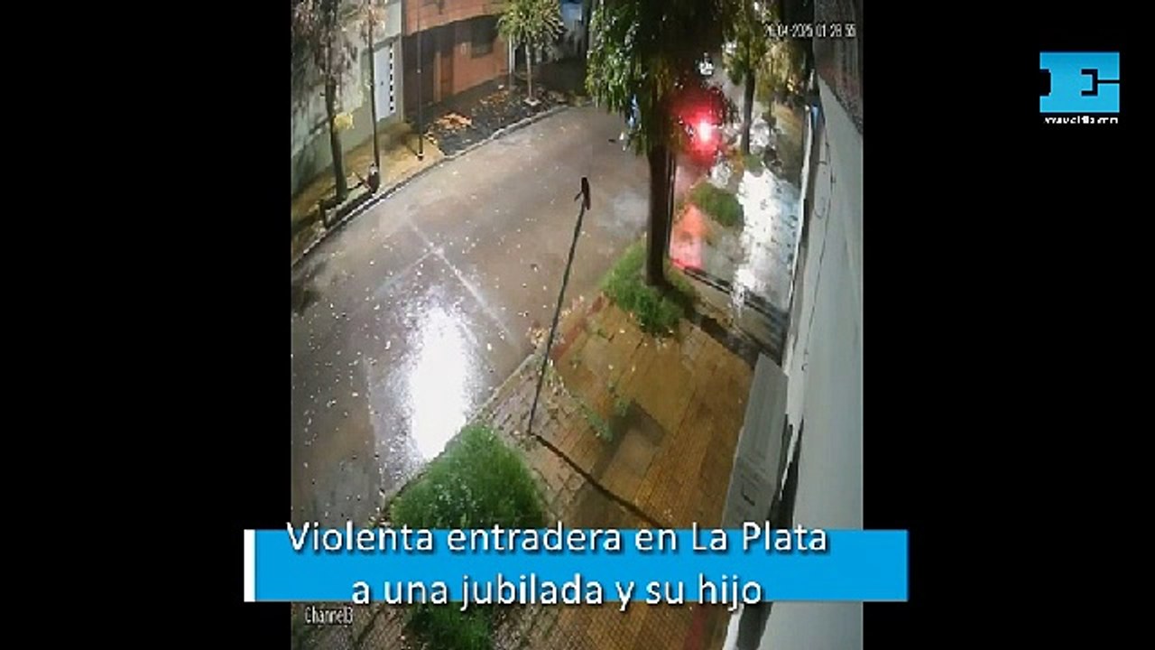 Violenta entradera en La Plata a una jubilada y su hijo
