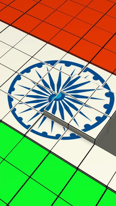 INDIAN FLAG ENDLESS LOOP #asmr #indianflag #infiniteloop #loop #oddlysatisfying #infinite #3d #loopmotion  #endlessmotion #motionanimation