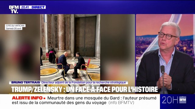 Échange entre Zelensky et Trump au Vatican: Il est possible que cette rencontre fasse changer l'attitude du président américain, explique Bruno Tertrais (Fondation pour la recherche stratégique)
