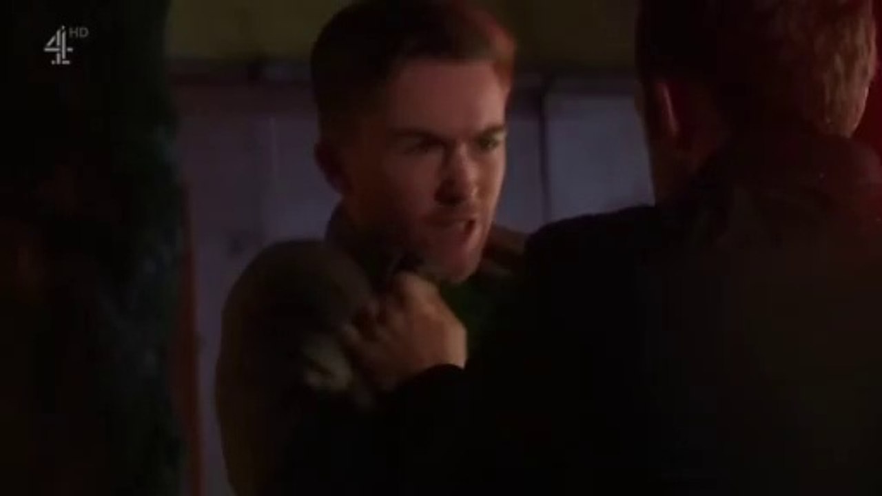 Hollyoaks Warren Fox Beats up Sam Chen Williams 21st February 2022