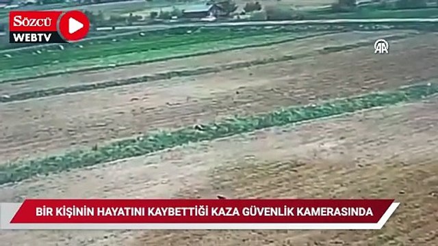 Nevşehir'de 1 kişinin hayatını kaybettiği kaza güvenlik kamerasında