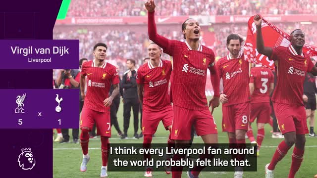 Van Dijk can't wait to lift Premier League trophy after 'emotional' title triumph