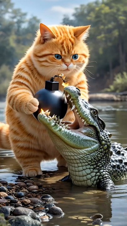 animal funny fight