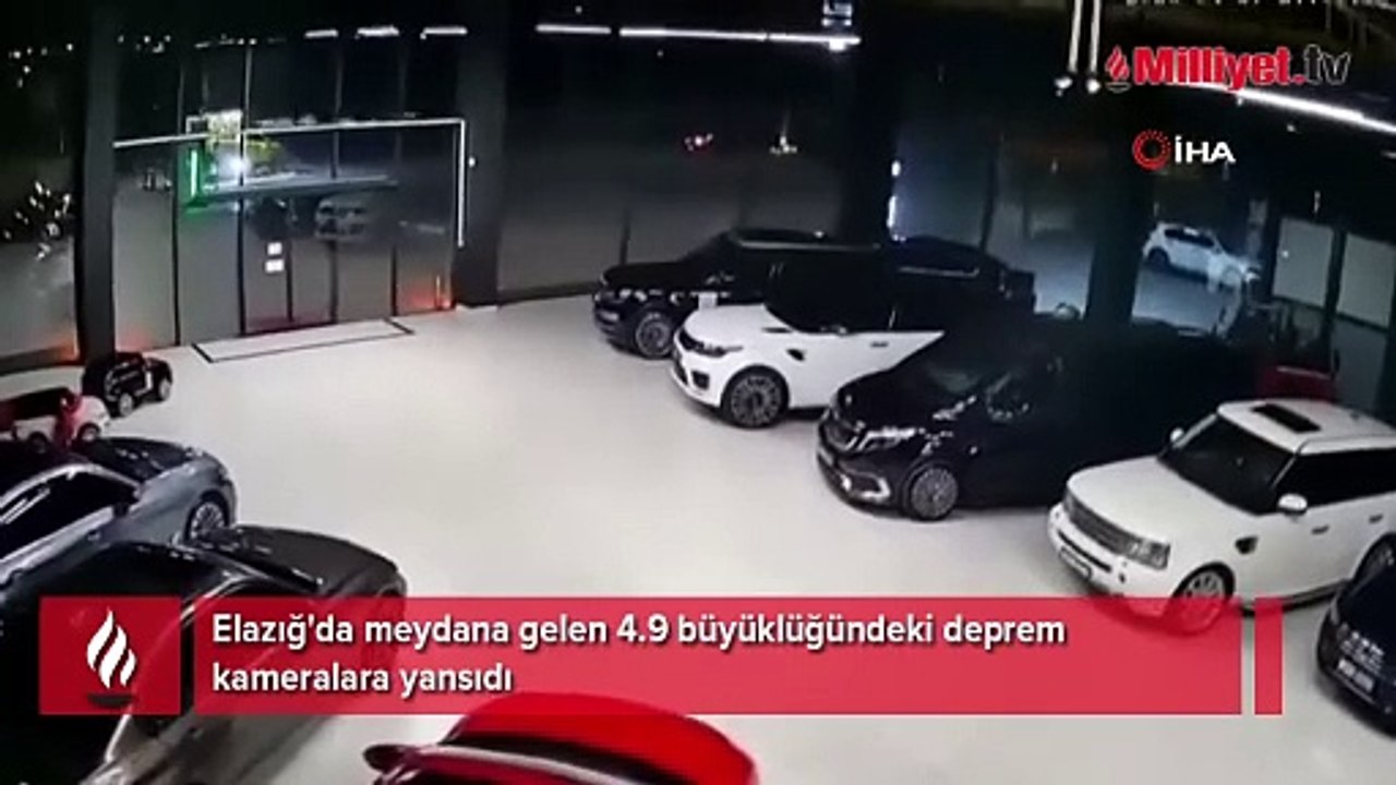Elazığ'da meydana gelen deprem kameralara yansıdı