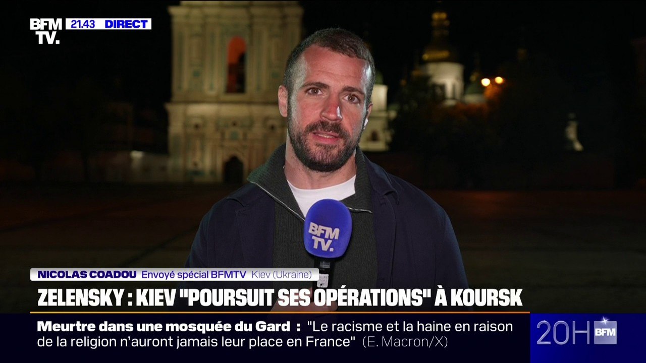 Guerre en Ukraine: Volodymyr Zelensky indique que l'armée "poursuit ses opérations" à Koursk