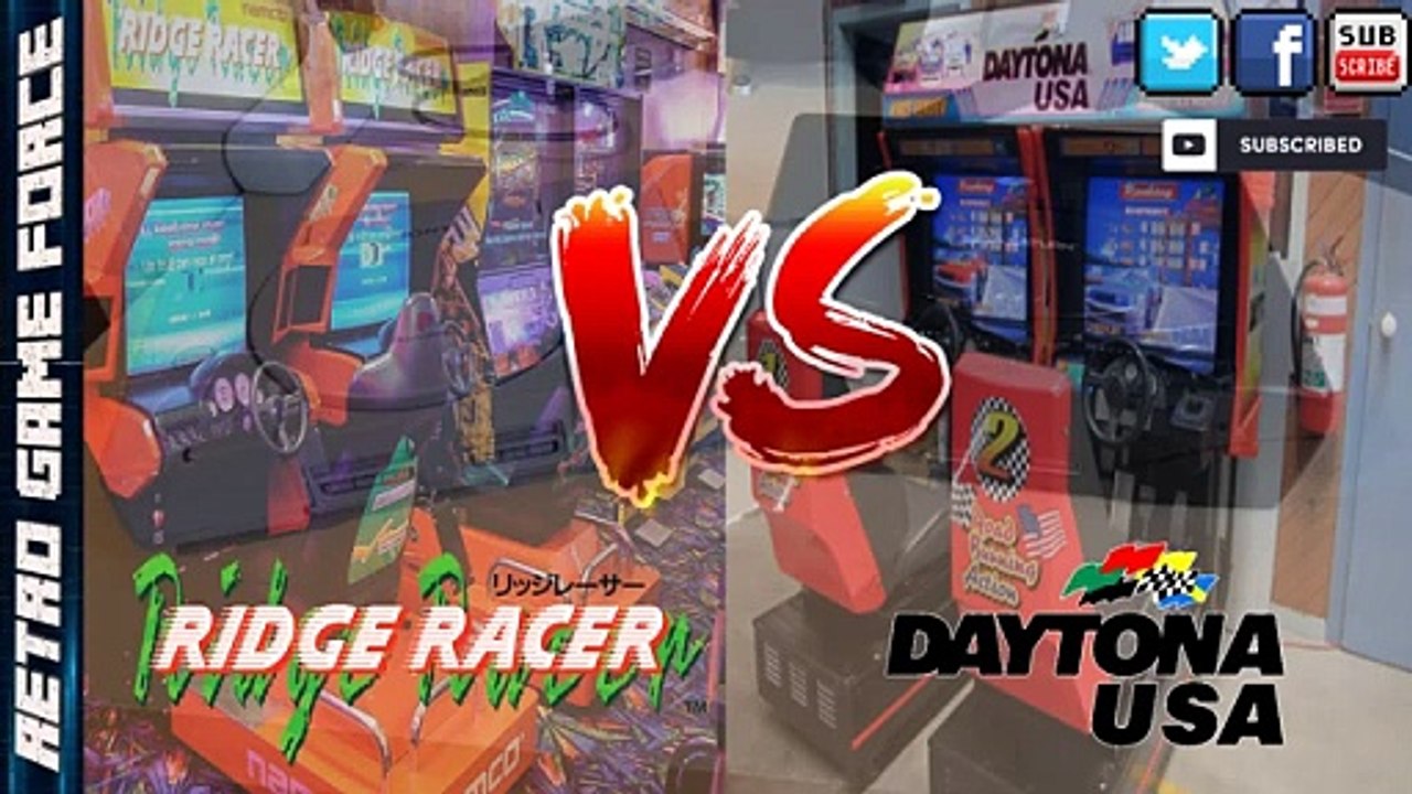 Ridge Racer (Namco System 22) VS Daytona USA (Sega Model 2)