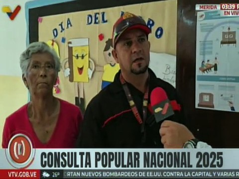 Mérida | Habitantes destacan la alta participación en la 2da Consulta Popular en la U.E. Los Curos