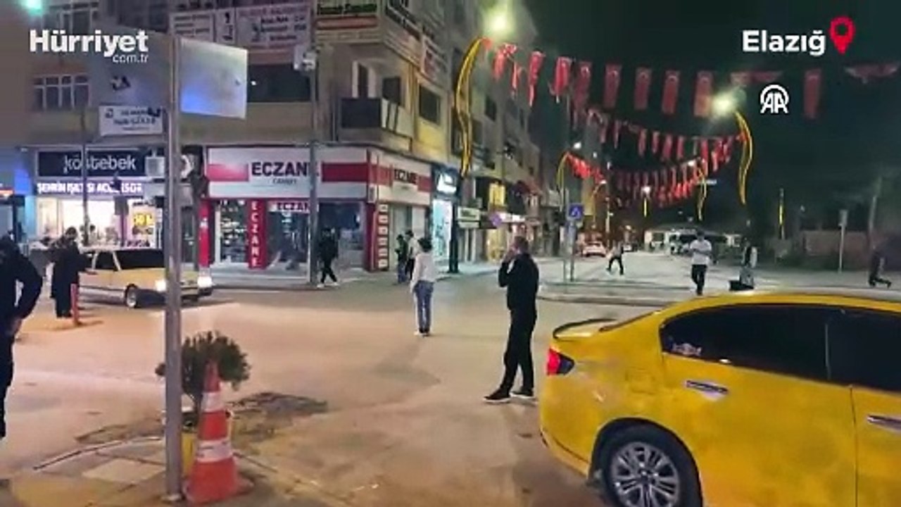Elazığ'daki 4,9 büyüklüğünde deprem panik yarattı