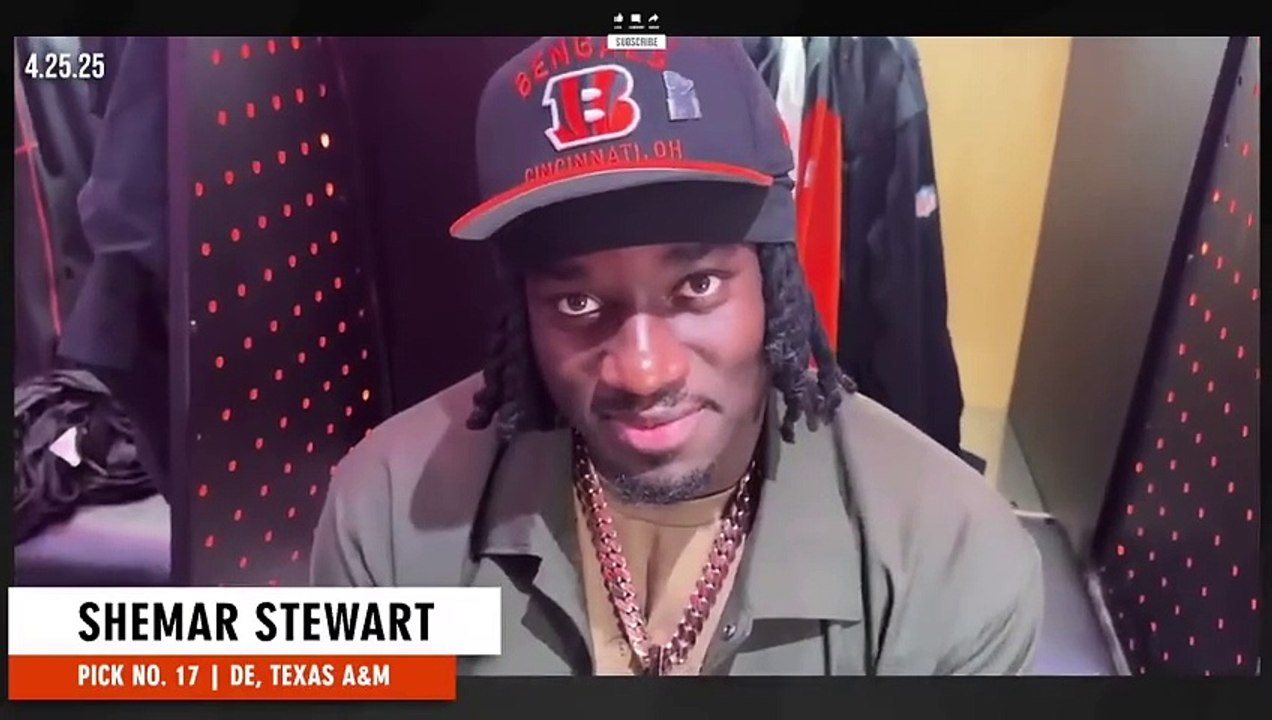 Bengals First Round Pick Shemar Stewart on NFL Draft Night Chain