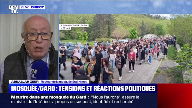 Meurtre dans une mosquée du Gard: Abdallah Zekri, recteur de la mosquée Sud-Nîmes, indique que l'État a pris beaucoup de temps pour réagir et pour condamner ce qu'il s'est passé